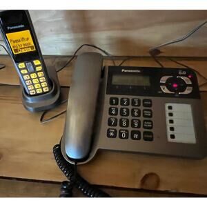 Panasonic Phone System corded base plus 1 cordless phone set. Dect 6.0